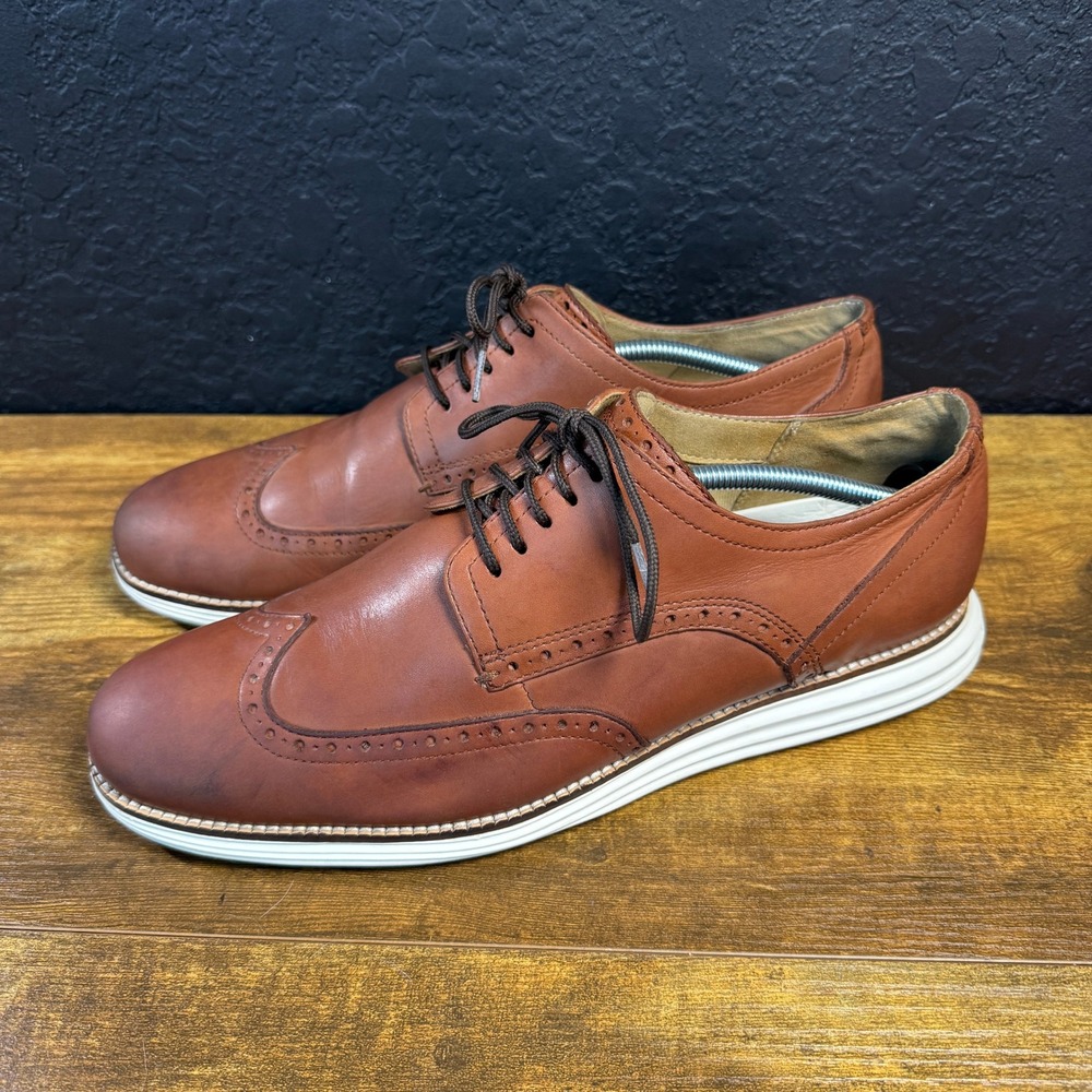 Cole Haan Original Grand C26471 Brown Leather Wingtip Oxford Mens Size 12M - Picture 3 of 7